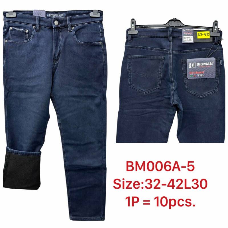 Spodnie jeansy meskie Roz 32-42, 1 Kolor Paczka 10 szt